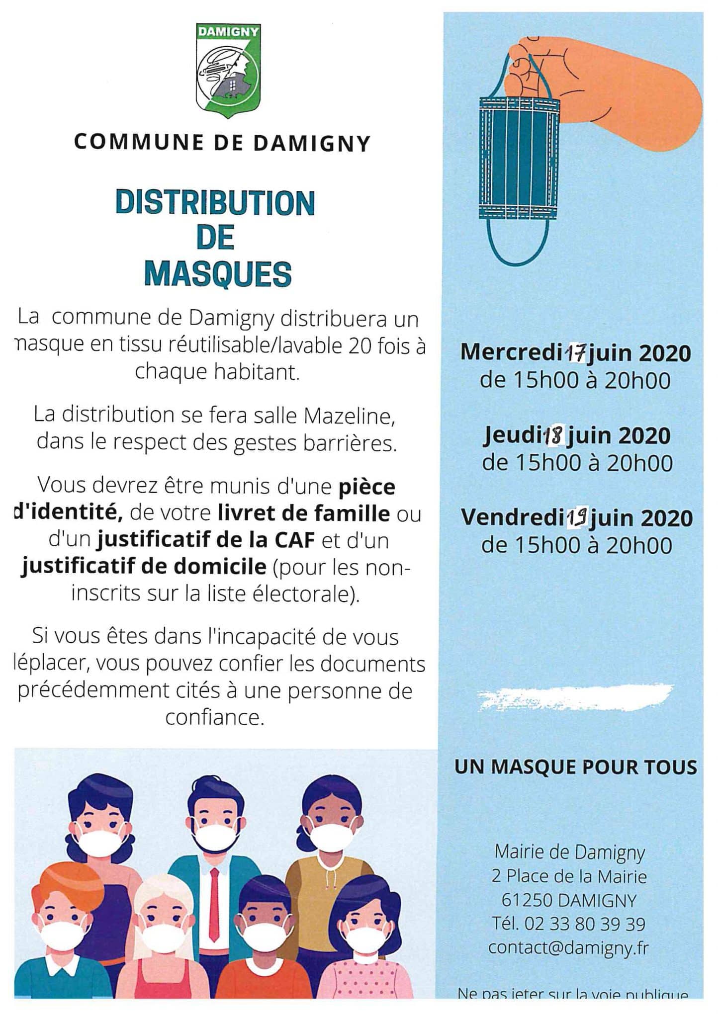 Distribution masques
